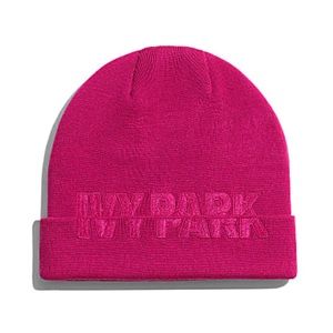 Ivy Park x Adidas Pink Cut-Off Logo Beanie